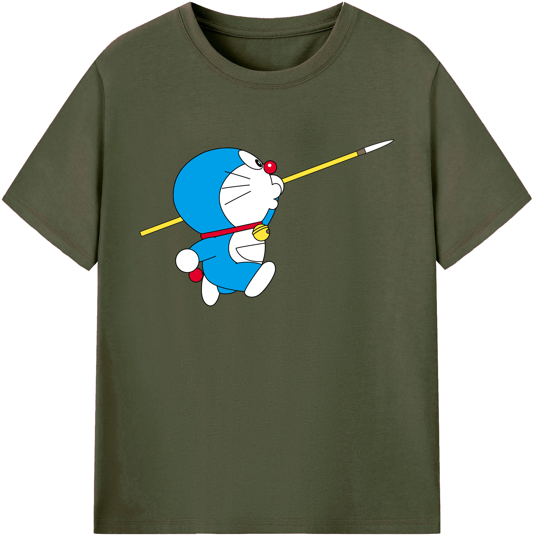 （画像用） ドラえもん Doraemon 綿100％ メンズ半袖Tシャツ｜肌触りやわらか＆通気性